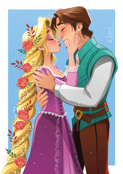 Rapunzel & Flynn Kiss